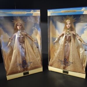 Pair Of Morning Sun Princess Barbies